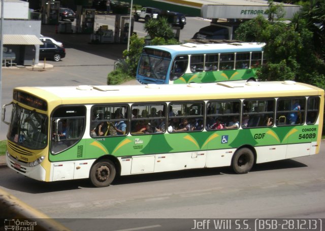 Condor Transportes Urbanos 54089 na cidade de Candangolândia, Distrito Federal, Brasil, por Jefferson Willian da Silva de Sousa. Número da foto: #2366733.