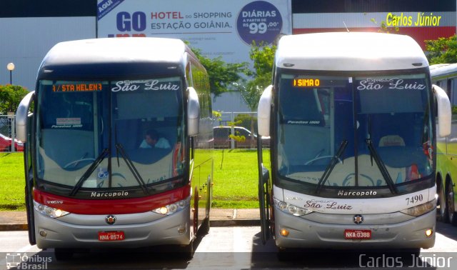 Expresso São Luiz 7740 na cidade de Goiânia, Goiás, Brasil, por Carlos Júnior. ID da foto: 2367040.