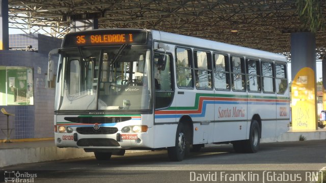 Auto Ônibus Santa Maria Transporte e Turismo 02130 na cidade de Natal, Rio Grande do Norte, Brasil, por David Franklin. Número da foto: #2366728.