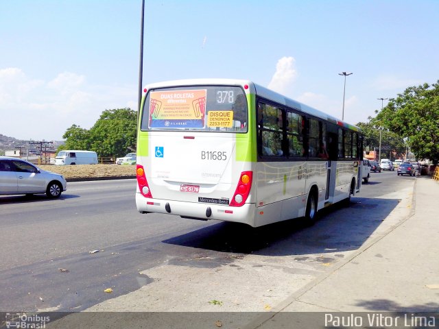 Viação Vila Real B11685 na cidade de Rio de Janeiro, Rio de Janeiro, Brasil, por Paulo Vitor Lima. Número da foto: #2368591.