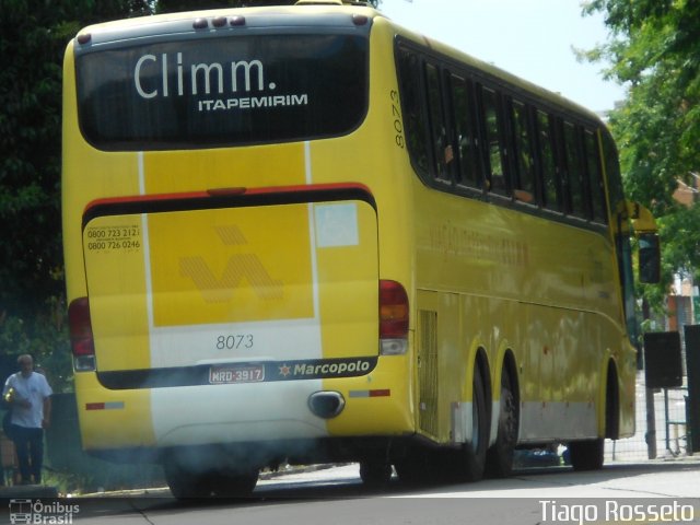 Viação Itapemirim 8073 na cidade de São Paulo, São Paulo, Brasil, por Tiago Rosseto. ID da foto: 2369638.