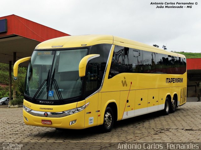 Viação Itapemirim 60569 na cidade de João Monlevade, Minas Gerais, Brasil, por Antonio Carlos Fernandes. Número da foto: #2371001.