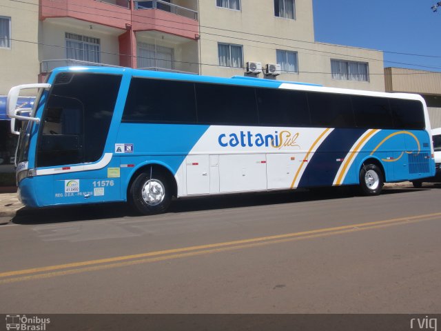 Cattani Sul Transportes e Turismo 11576 na cidade de Pato Branco, Paraná, Brasil, por Rodrigo Augusto  Vignaga. ID da foto: 2373566.