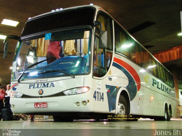 Pluma Conforto e Turismo 4114 na cidade de Belo Horizonte, Minas Gerais, Brasil, por Jones Bh. Número da foto: #2375517.