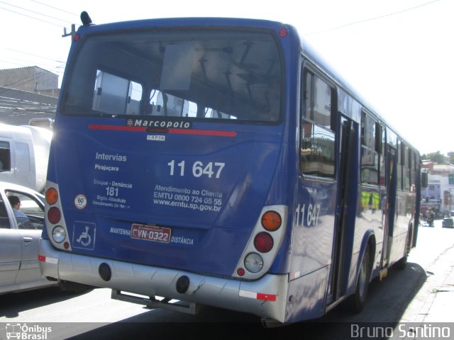 Viação Pirajuçara 11.647 na cidade de Taboão da Serra, São Paulo, Brasil, por Bruno Santino. Número da foto: #2375142.