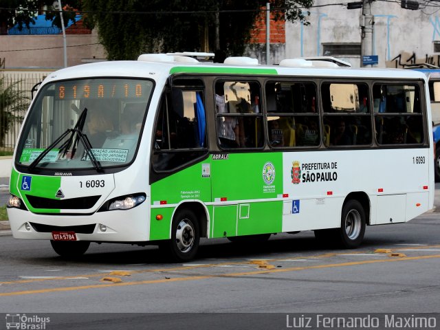 Transcooper > Norte Buss 1 6093 na cidade de São Paulo, São Paulo, Brasil, por Luiz Fernando Maximo. ID da foto: 2375614.