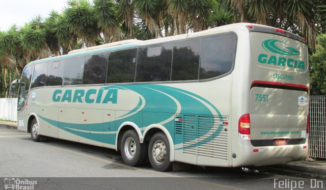 Viação Garcia 7551 na cidade de Curitiba, Paraná, Brasil, por Felipe  Dn. Número da foto: #2343812.