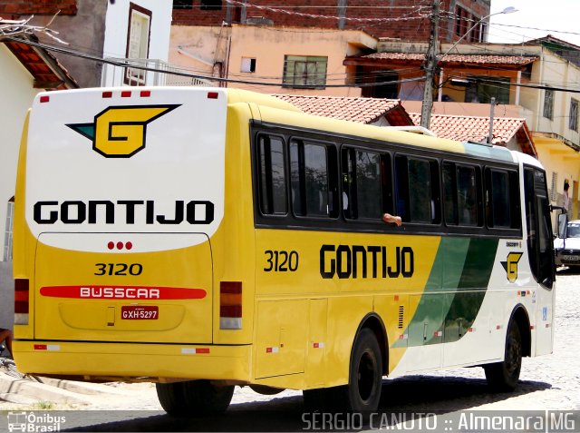 Empresa Gontijo de Transportes 3120 na cidade de Almenara, Minas Gerais, Brasil, por Sérgio Augusto Braga Canuto. ID da foto: 2343729.