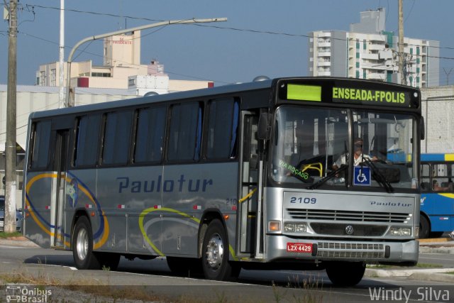 Paulotur Transporte e Turismo 2109 na cidade de São José, Santa Catarina, Brasil, por Windy Silva. ID da foto: 2343086.