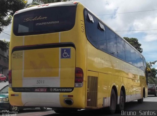 Viação Itapemirim 5011 na cidade de Belo Horizonte, Minas Gerais, Brasil, por Bruno Santos. Número da foto: #2342554.