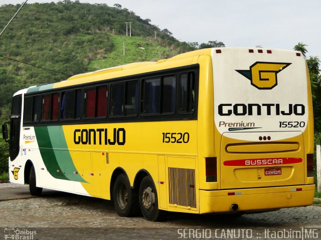 Empresa Gontijo de Transportes 15520 na cidade de Itaobim, Minas Gerais, Brasil, por Sérgio Augusto Braga Canuto. ID da foto: 2375758.