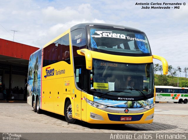 Severo Turismo 1510 na cidade de João Monlevade, Minas Gerais, Brasil, por Antonio Carlos Fernandes. Número da foto: #2377944.