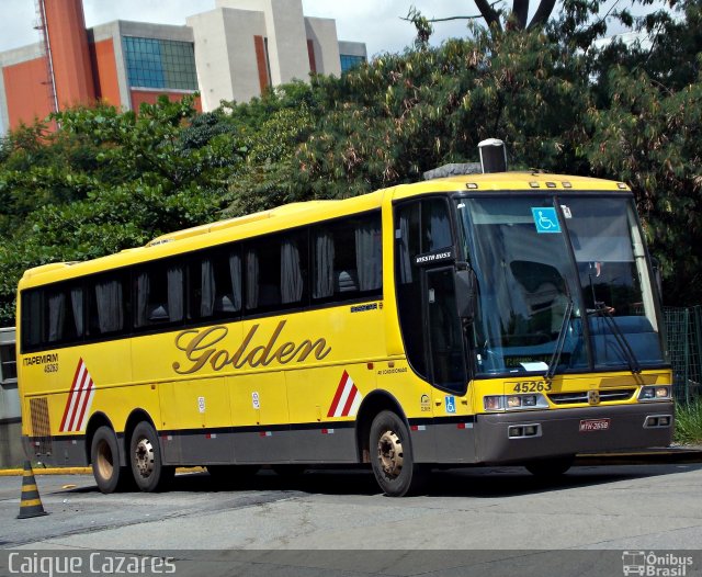 Viação Itapemirim 45263 na cidade de São Paulo, São Paulo, Brasil, por Caique Cazares. ID da foto: 2377367.