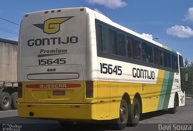 Empresa Gontijo de Transportes 15645 na cidade de Belo Horizonte, Minas Gerais, Brasil, por Davi Souza. ID da foto: 2380243.