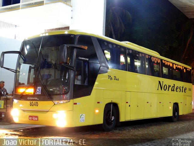 Viação Nordeste 8040 na cidade de Fortaleza, Ceará, Brasil, por João Victor. ID da foto: 2379817.