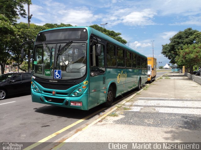 Transporte Coletivo Estrela 1204 na cidade de Florianópolis, Santa Catarina, Brasil, por Cleber  Mariot do Nascimento. ID da foto: 2379794.