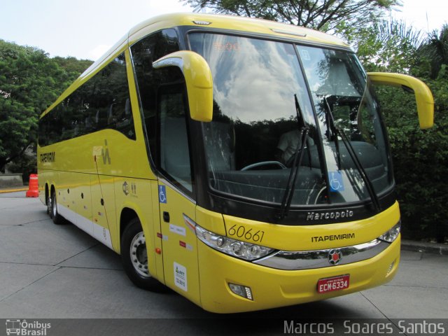 Viação Itapemirim 60661 na cidade de São Paulo, São Paulo, Brasil, por Marcos  Soares Santos. ID da foto: 2379444.