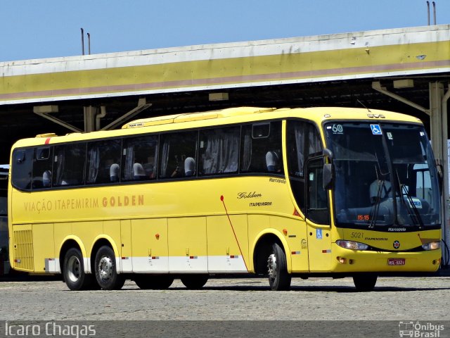 Viação Itapemirim 5021 na cidade de Vitória da Conquista, Bahia, Brasil, por Ícaro Chagas. Número da foto: #2380387.