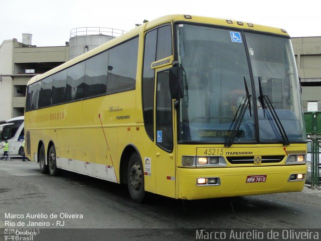 Viação Itapemirim 45215 na cidade de Rio de Janeiro, Rio de Janeiro, Brasil, por Marco Aurélio de Oliveira. Número da foto: #2380735.
