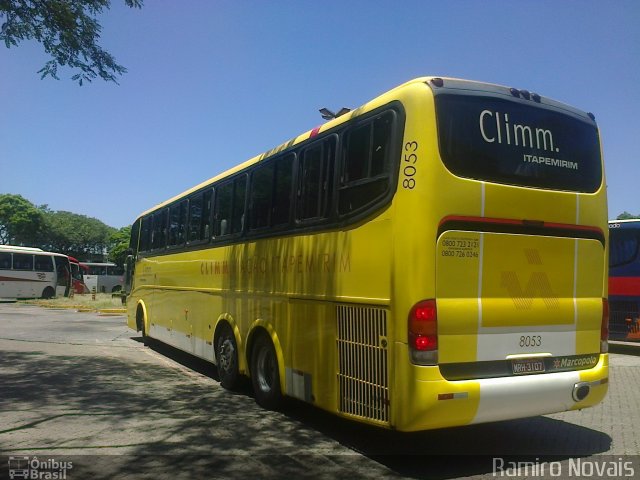 Viação Itapemirim 8053 na cidade de São Paulo, São Paulo, Brasil, por Ramiro Novais. Número da foto: #2382600.