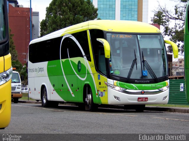 Expresso Princesa dos Campos 6346 na cidade de Curitiba, Paraná, Brasil, por Eduardo Benetti . Número da foto: #2381302.