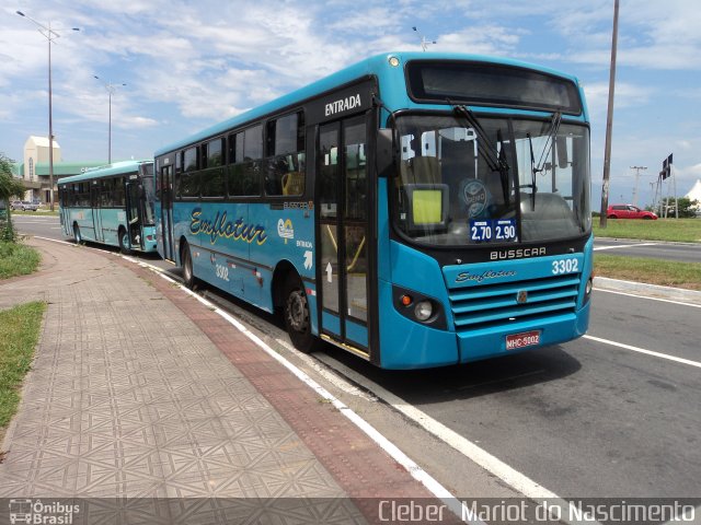 Emflotur - Empresa Florianópolis de Transportes Coletivos 3302 na cidade de Florianópolis, Santa Catarina, Brasil, por Cleber  Mariot do Nascimento. Número da foto: #2381609.