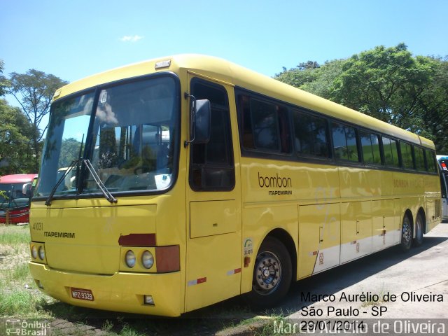 Viação Itapemirim 41031 na cidade de São Paulo, São Paulo, Brasil, por Marco Aurélio de Oliveira. Número da foto: #2381145.