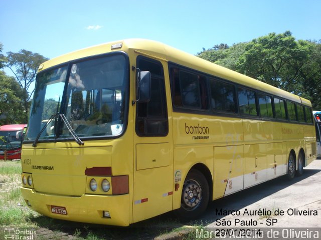 Viação Itapemirim 41031 na cidade de São Paulo, São Paulo, Brasil, por Marco Aurélio de Oliveira. ID da foto: 2381145.