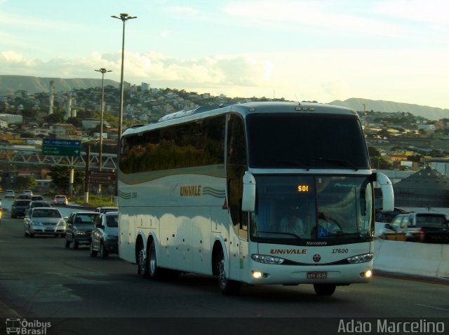 Univale Transportes 17600 na cidade de Belo Horizonte, Minas Gerais, Brasil, por Adão Raimundo Marcelino. ID da foto: 2382730.