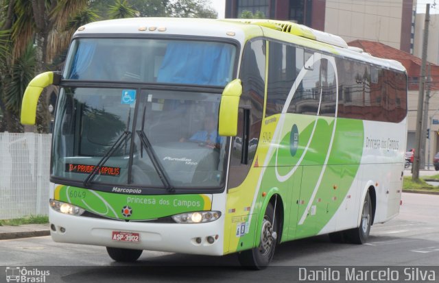 Expresso Princesa dos Campos 6049 na cidade de Curitiba, Paraná, Brasil, por Danilo Marcelo Silva. ID da foto: 2384039.