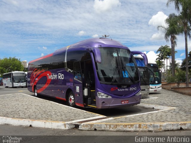 Twister Rio Transporte e Turismo 2040 na cidade de Aparecida, São Paulo, Brasil, por Guilherme Antonio. Número da foto: #2384201.