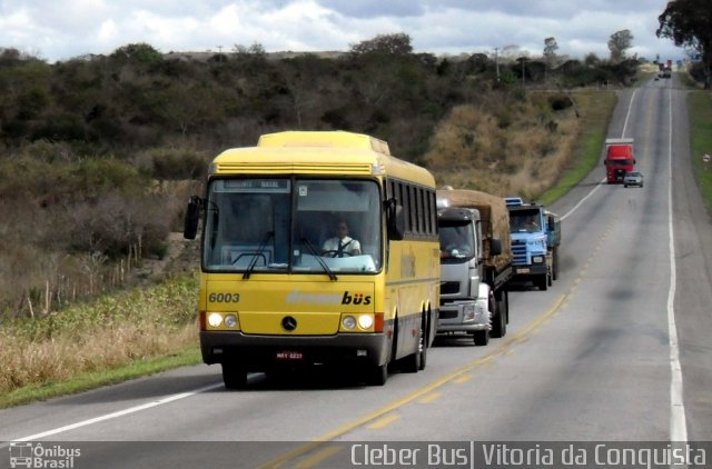 Viação Itapemirim 6003 na cidade de Vitória da Conquista, Bahia, Brasil, por Cleber Bus. ID da foto: 2385700.