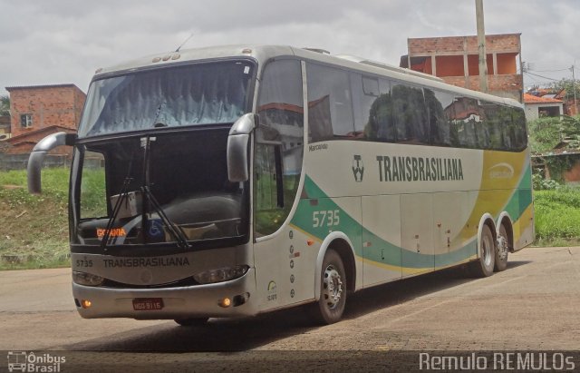 Transbrasiliana Transportes e Turismo 5735 na cidade de São Luís, Maranhão, Brasil, por Romulo de Oliveira Clementino. ID da foto: 2386258.