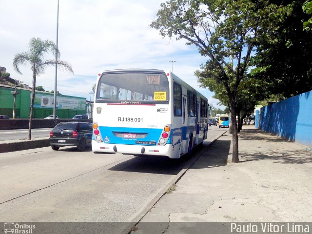 Viação Nossa Senhora da Penha RJ 188.091 na cidade de Rio de Janeiro, Rio de Janeiro, Brasil, por Paulo Vitor Lima. Número da foto: #2385072.