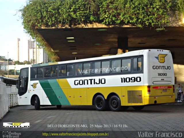 Empresa Gontijo de Transportes 11090 na cidade de Belo Horizonte, Minas Gerais, Brasil, por Valter Francisco. ID da foto: 2387238.