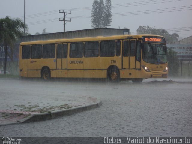 Auto Viação Critur 270 na cidade de Criciúma, Santa Catarina, Brasil, por Cleber  Mariot do Nascimento. Número da foto: #2387503.