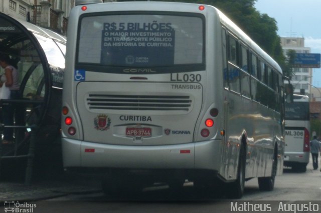 Araucária Transportes Coletivos LL030 na cidade de Curitiba, Paraná, Brasil, por Matheus  Augusto. Número da foto: #2387653.