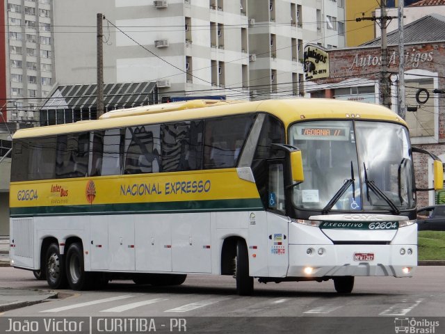 Nacional Expresso 62604 na cidade de Curitiba, Paraná, Brasil, por João Victor. ID da foto: 2388933.