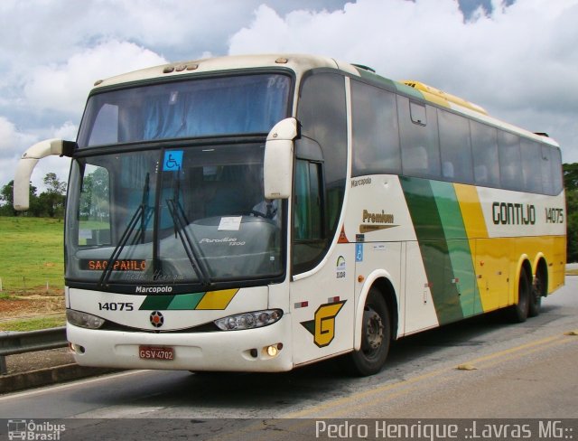 Empresa Gontijo de Transportes 14075 na cidade de Perdões, Minas Gerais, Brasil, por Pedro Henrique Gumercindo da Silva. Número da foto: #2388304.
