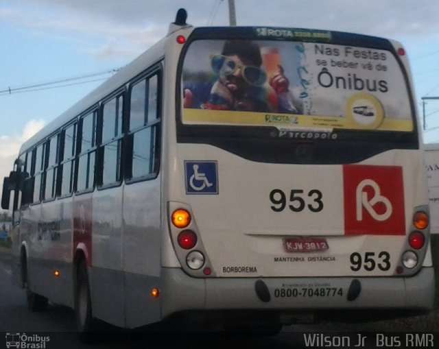 Borborema Imperial Transportes 953 na cidade de Jaboatão dos Guararapes, Pernambuco, Brasil, por WILSON BARBOSA. Número da foto: #2388541.