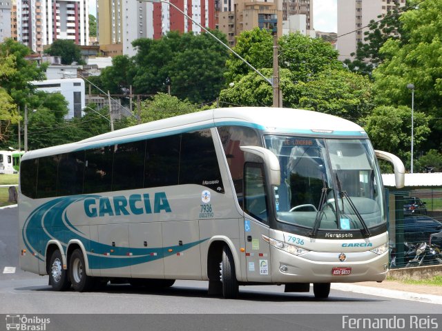 Viação Garcia 7936 na cidade de Ribeirão Preto, São Paulo, Brasil, por Fernando Reis. ID da foto: 2390294.