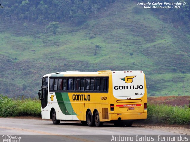 Empresa Gontijo de Transportes 11030 na cidade de João Monlevade, Minas Gerais, Brasil, por Antonio Carlos Fernandes. Número da foto: #2390403.