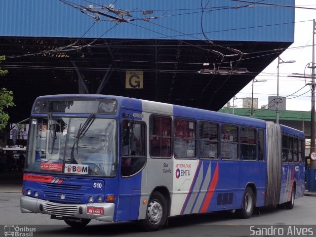 Viação São Camilo 510 na cidade de Santo André, São Paulo, Brasil, por Sandro Alves. ID da foto: 2390785.