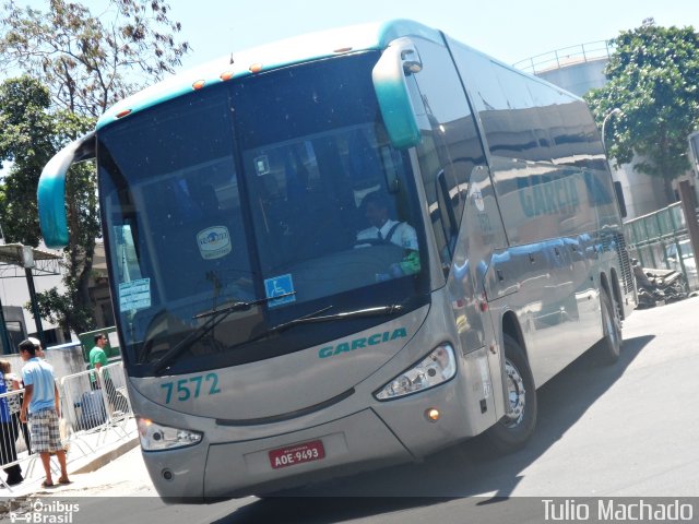Viação Garcia 7572 na cidade de Rio de Janeiro, Rio de Janeiro, Brasil, por Tulio Machado. Número da foto: #2391474.