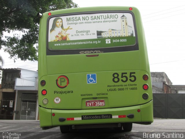 Viação Pirajuçara 855 na cidade de Taboão da Serra, São Paulo, Brasil, por Bruno Santino. ID da foto: 2390858.