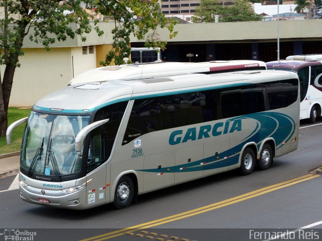 Viação Garcia 7936 na cidade de Ribeirão Preto, São Paulo, Brasil, por Fernando Reis. ID da foto: 2390300.