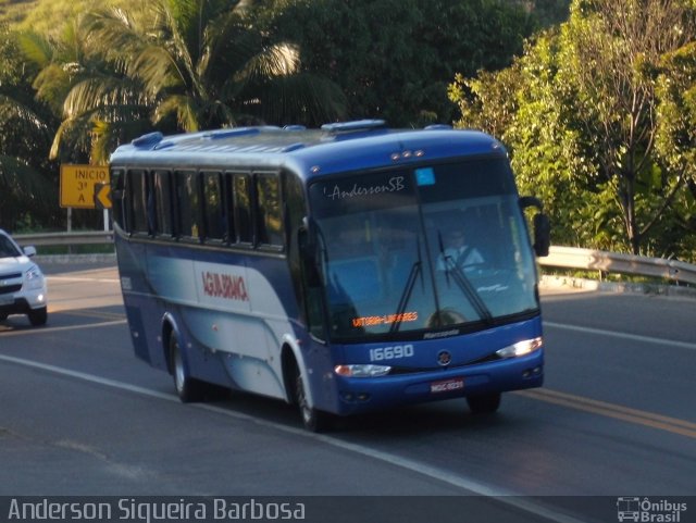 Viação Águia Branca 16690 na cidade de João Neiva, Espírito Santo, Brasil, por Anderson Siqueira Barbosa. Número da foto: #2390814.