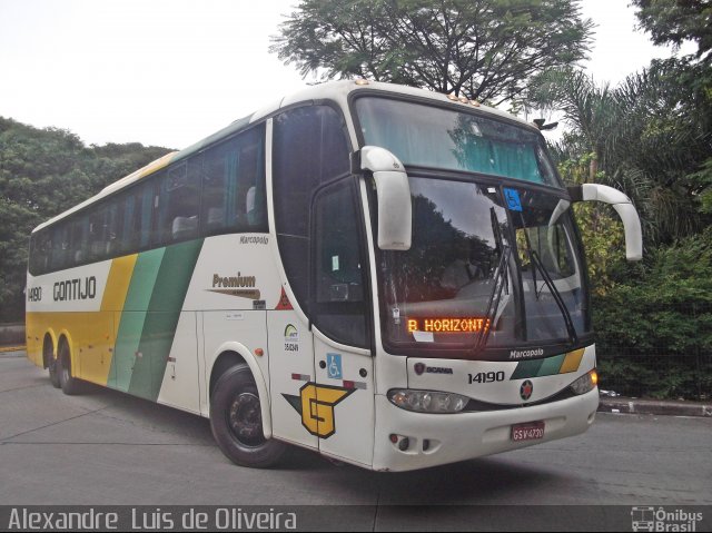 Empresa Gontijo de Transportes 14190 na cidade de São Paulo, São Paulo, Brasil, por Alexandre  Luis de Oliveira. Número da foto: #2391065.