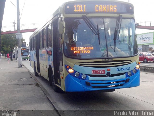 Master Transportes Coletivos de Passageiros RJ 159.137 na cidade de Rio de Janeiro, Rio de Janeiro, Brasil, por Paulo Vitor Lima. Número da foto: #2390357.
