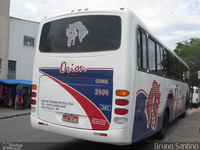 Turismo e Fretamento Orion Transportes 2404 na cidade de Taboão da Serra, São Paulo, Brasil, por Bruno Santino. Número da foto: #2390830.